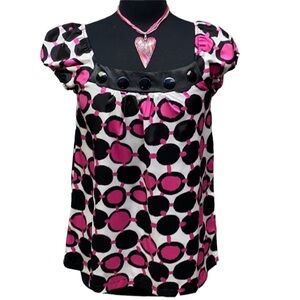 Joy Joy Printed Design Blouse